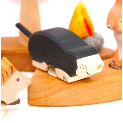 wooden mole ring plugs, Christmas Birthday plug toddler