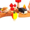 wooden apple ring plugs, Christmas Birthday plug toddler