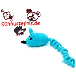 Jouet pour chat souris en feutre avec queue spirale, souris feutrées