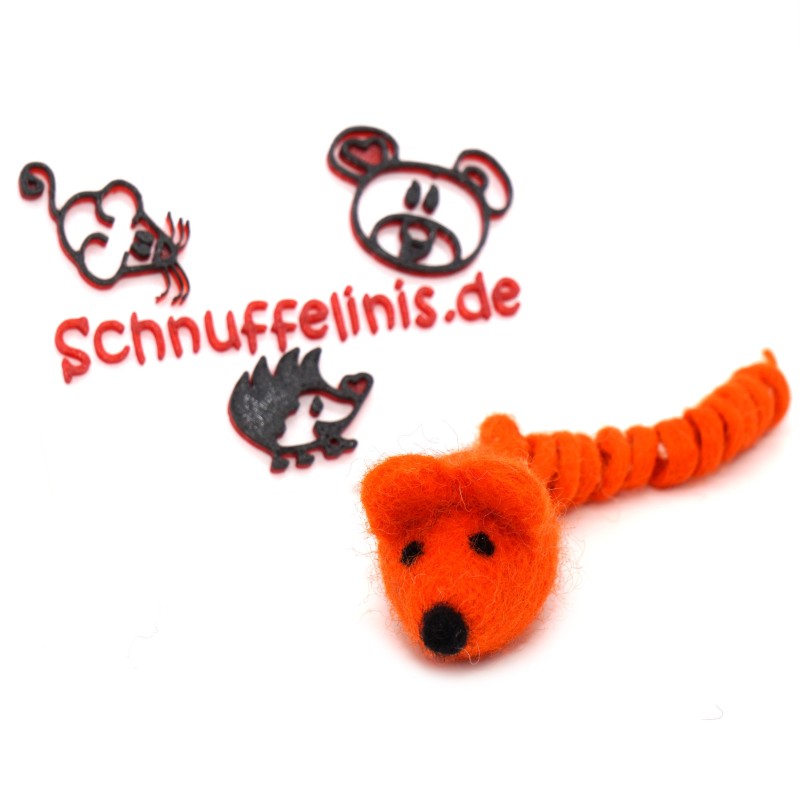 Jouet pour chat souris en feutre avec queue spirale, souris feutrées Jouet pour chat souris en feutre avec queue spirale, souris feutrées