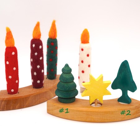 Birthday rings yellow star plug-in figure Grimms, Grimms star plug-in figure