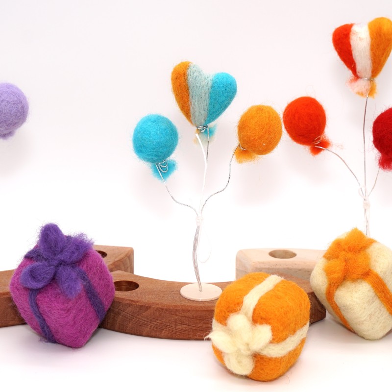 Ballons feutre d'anniversaire, Cadeau anneau d'anniversaire