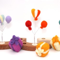 Luftballons Geburtstagsringe Stecker, Filz Ballons Grimms Filzstecker