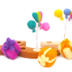 Luftballons Geburtstagsringe Stecker, Filz Ballons Grimms Filzstecker