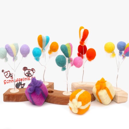 Luftballons Geburtstagsringe Stecker, Filz Ballons Grimms Filzstecker
