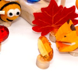 Kaleidoscope plugs for Grimms, glitter stones children birthday