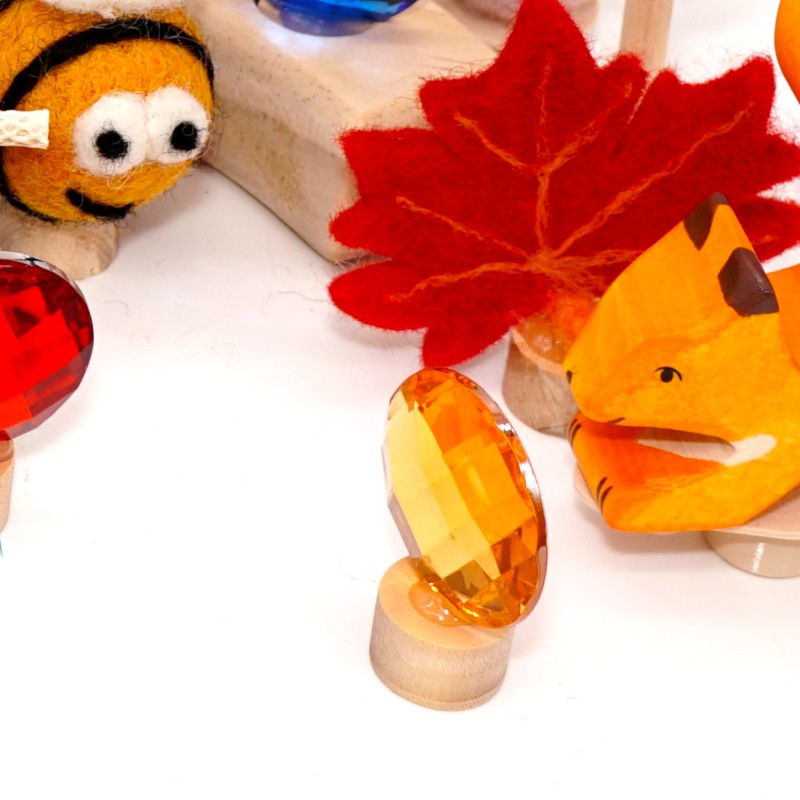 Kaleidoscope plugs for Grimms, glitter stones children birthday