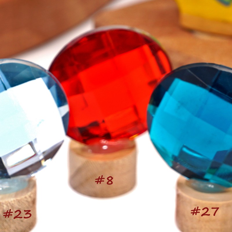 Kaleidoscope plugs for Grimms, glitter stones children birthday