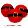 felt christmas deor, Santa with glitter belt, Christmas felt balls