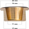 Kerzenhalter Messing 14mm für Geburtstagsringe Grimms