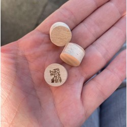 Pivot en bois 16,5mm pour anneaux d'anniversaire