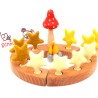 birthday ring plugs, are decorative in the annual ring, felt stars