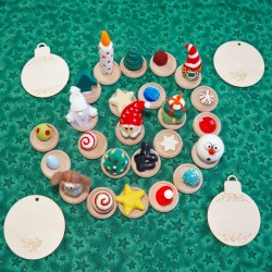 Spirale de l'Avent Calendrier de l'Avent Spirale en bois