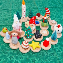 Accessori Spirale dell'Avvento Calendario,  Accessori in feltro legno