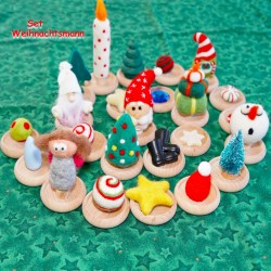 Accessori Spirale dell'Avvento Calendario,  Accessori in feltro legno