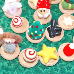 Accessori Spirale dell'Avvento Calendario,  Accessori in feltro legno