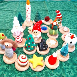 Accessoires en feutre pour Spirale de l'Avent Calendrier, décor de Noël