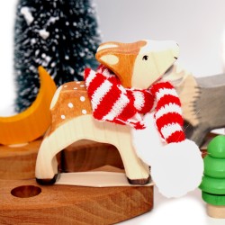 Wooden fawn Grimms, gifts for Grimms, wood fawn deer calf, fawn deer
