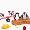 Penguin felt ornaments for Grimms annual rings, annual ring pinguin