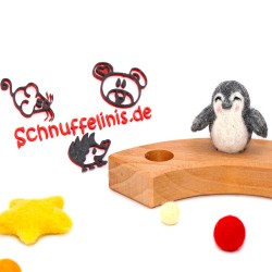 Penguin felt ornaments for Grimms annual rings, annual ring pinguin