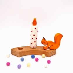 Spirale de l'Avent Calendrier avec bougies en feutre