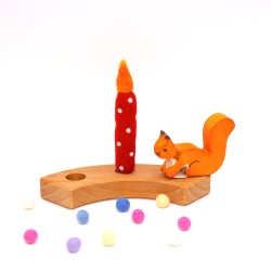 Spirale de l'Avent Calendrier avec bougies en feutre