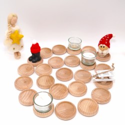 Holz Adventsspirale Adventskalender Schnuffelinis