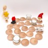 Christmas calendar for felt plugs, stocking stuffers toddler Waldorf