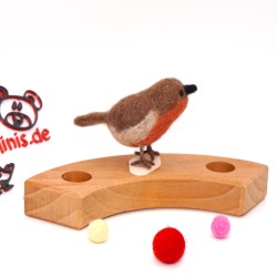 Robin felt ornaments for Grimms annual rings, annual ring Robin