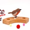 Robin felt ornaments for Grimms annual rings, annual ring Robin