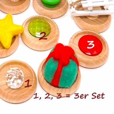 Accessori Spirale dell'Avvento Calendario,  Accessori in feltro legno