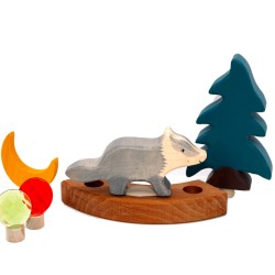 Wooden badger for Grimms, gifts for Grimms, wood badger