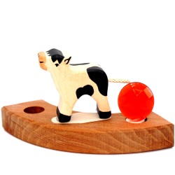 Wooden calf for Grimms, gifts for Grimm´s, wood calf