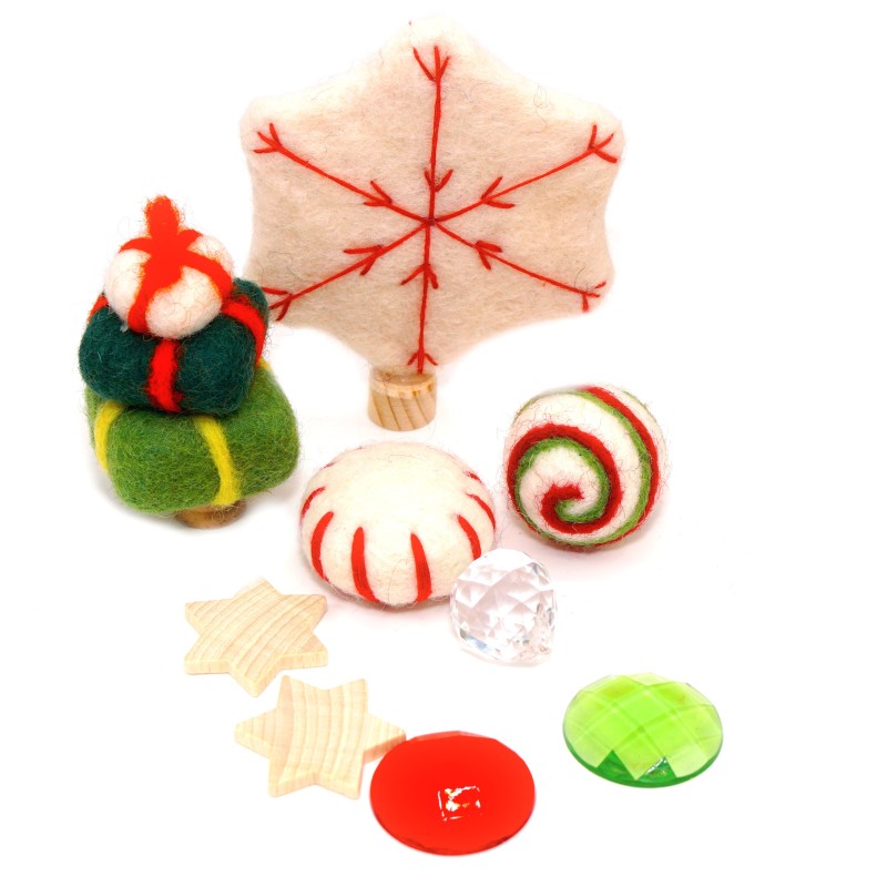 accessories for Christmas calendar, stocking stuffers toddler Waldorf