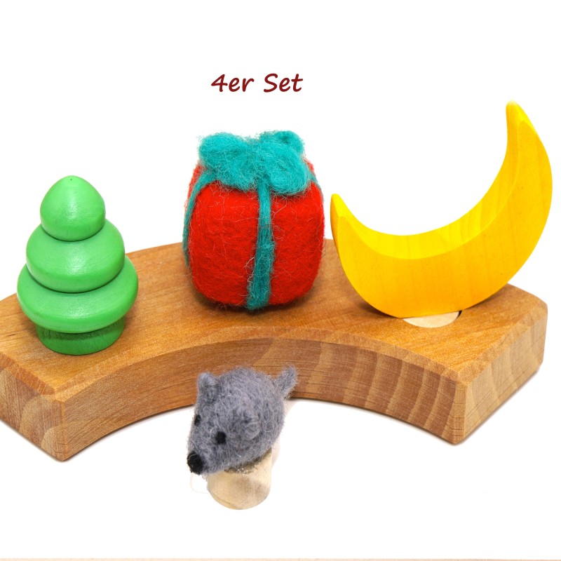 Motivstecker 4er Set Grimms Stecker, Kinder Advents 4er Set Stecker