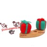 Christmas motifs Set of 4 Annual ring plugs Grimms annual ring