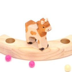 Wooden goat Grimms, gifts for Grimms, wood fawn deer calf, fawn deer