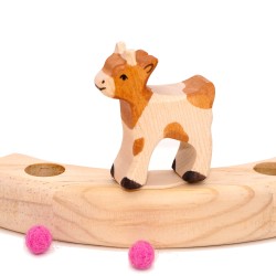 Wooden goat Grimms, gifts for Grimms, wood fawn deer calf, fawn deer