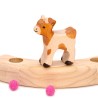 Wooden goat Grimms, gifts for Grimms, wood fawn deer calf, fawn deer