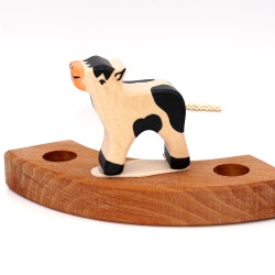 Vitello en legno per Grimm´s, figurina vitello mucca