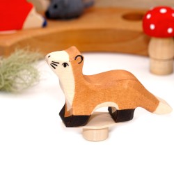 Wooden marten Grimms, gifts for Grimms, wood marten decoration plug