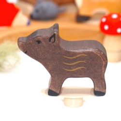 Cinghialetto en legno per Grimms, figurina Bambini martora