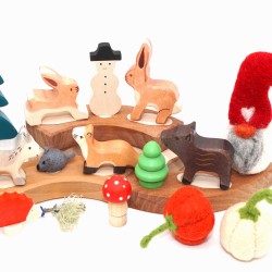 Geburtstagsringe Frischling für Grimms, Holzstecker Frischling Wildschwein