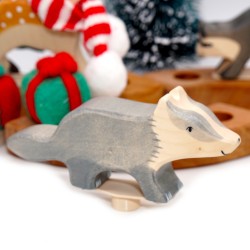 Geburtstagsringe Dachs für Grimms, Holz Dachs Stecker Motivstecker