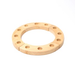Anello di compleanno in legno, Montessori Bambini corona