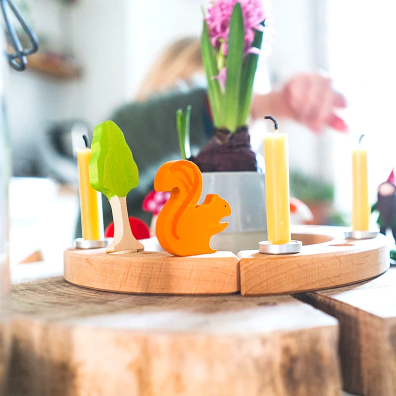 wooden birthday ring, toddler candle decorative ring, Waldorf year wooden birthday ring, toddler candle decorative ring, Waldorf year