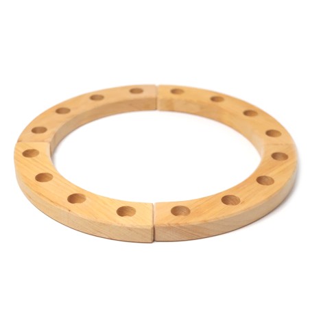 wooden birthday ring, toddler candle decorative ring, Waldorf year