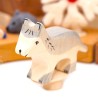 Wooden Young wolf Grimms, gifts for Grimms, wood boar decoration plug