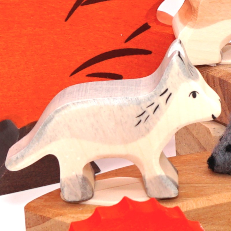 Wooden Young wolf Grimms, gifts for Grimms, wood boar decoration plug Wooden Young wolf Grimms, gifts for Grimms, wood boar decoration plug