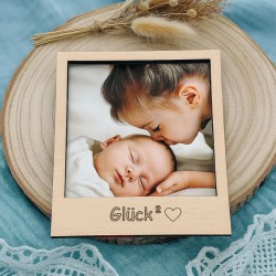 Polaroid Rahmen personalisiert, Geschenke mit Gravur Oma Papa